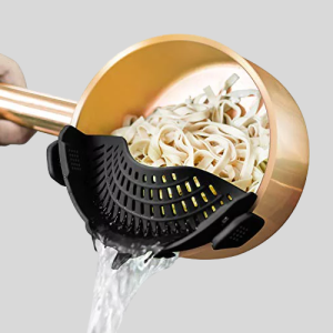 AUOON Clip On Strainer Silicone for All Pots and Pans